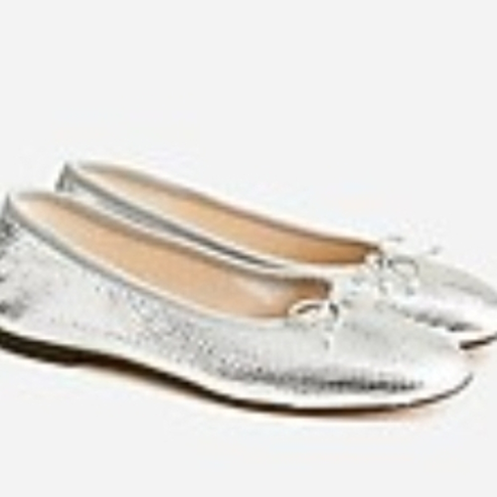 J. Crew Silver Flats - Picture 3 of 8